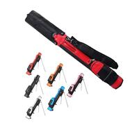 Small Golf Bag Lightweight- Carry Pencil golf club bags for men Stand Bag,for A Few Clubs Driving Range,2 Pockets Lightweight Easy(Black Red)