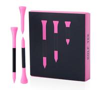 Small Golf Tees - Stable Ball Training Holder For Enhanced Drive Accuracy | Lightweight Versatile Grip |24 Piece Mixed Set, 3 Variable Lengths, High Polymer - For Range & Course