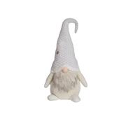 Small Gonk Decorative Ornament White And Cream Fabric