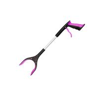Small Grabber Reacher Tool - 21" Aluminum Heavy Duty Trash Picker with Rotating Jaw Magnetic Tip Arm Extension for Reaching Lightweight and Portable for Household Use (Purple)