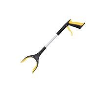 Small Grabber Reacher Tool - 21" Aluminum Heavy Duty Trash Picker with Rotating Jaw Magnetic Tip Arm Extension for Reaching Lightweight and Portable for Household Use (Yellow)