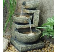 Small Granite 3 Bowl Water Feature