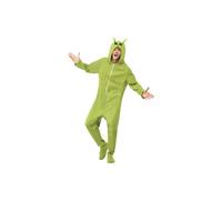 Adult Alien Costume Jumpsuit Halloween Mens Space Fancy Dress Martian SMALL