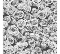 Small Grey Roses Floral Wallpaper Flowers Photographic Collage Muriva Rosalee