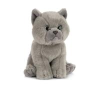 Small Grey Shorthaired Kitten Cat Plush Soft Toy - 16cm - Living Nature Cute NEW