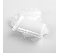 Small Grip Seal Bags 100Pcs 10x15cm Medium Sealable Plastic Bags Little Clear Ziplock Bag Reusable Tiny Transparent Polythene Pouches for Beads Cookies Candies Jewellery Storage