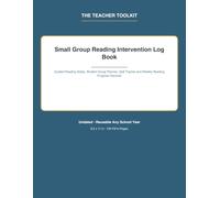 Small Group Reading Intervention LogBook: Guided Reading Notes, Student Group Planner, Skill Tracker and Weekly Reading Progress Records
