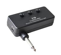 Small Guitar Amp | 6.35mm Battery Powered Portable Speaker |Jack Mini Guitar & Bass Amplifier for Travel & Home Practice | Compact Electric Sound System fors Beginners & Adults, 1 Set