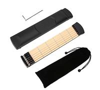 Small Guitar New Portable 6 Fret Pocket Guitar Left Hand Compact Guitar Finger Trainer Portable Guitar Practice Tool for Beginner Guitarist Practice Training