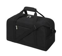 Small Gym Bag 18 inch Carry On Duffel Bag for Weekender Travel Sport 45x20x20cm-Black