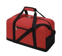 Small Gym Bag 18 inch Carry On Duffel Bag for Weekender Travel Sport 45x20x20cm-Red