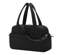 Small Gym Bag for Women - 12 inch Lightweight Mini Gym Tote Bag with Wet Compartment for Work Sport Travel 30x12x17cm-Black