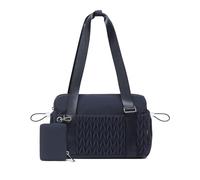 Small Gym Bag for Women Quilted Mini Tote with Wet Compartment and Coin Purse, Cute Duffle Bag for Girls Workout Sport Travel, Blue, S, Stylish