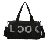 Small Gym Bag, Gym Bag, Small Holdall, Overnight Travel Weekend Holdall Bags Fitness Handbag for Swim Yoga Workout, Water Resistant Carry On Bag Sport Travel Training Journey (Black)