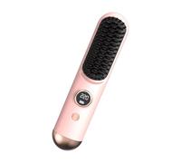 Small Hair Brush with Uniform Heat Spread and Simple Styling for Various Hair Types Salon Straightening Brush