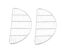 Small Half Round Cooling Rack 2 Pack - 7.9 x 4.1 inches - Stainless Steel