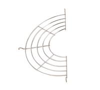 Small Half Round Cooling Rack, Stainless Steel Oil Strainers Shelfs for Kitchen Wok Fry Pan Pot(L)