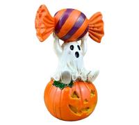 Small Halloween Statue Candy Ghost Pumpkin Home Decoration Ornament
