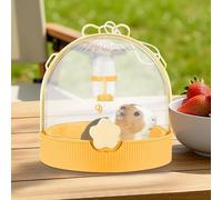 Small Hamster Cage - Bunny Travel Carrier Case, Portable Small Animal Cage with 60ml Water Bottle, Hamster, Garbill, Bird, Chinchilla, Hedgehog, Outdoor Camping, Walking, or