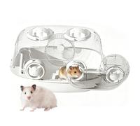Small Hamster Cage,Transparent Pet Habitat Cage with Tunnel,Double-Layer Small Pet Habitat | for Dwarf Hamster Gerbil Hedgehog Chinchilla Bunny Ferret