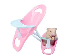 Small Hamster Chair, with High Hamster Chair Tray - Food Table for Eating Small Animals for Habit Mice Hedgehog