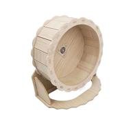 Small Hamster Wheel - Quiet Saucer, Wooden Pet Spinner, Enrichment Activity Building with Chewing Benefits, Habitat Routine, Climbing Fun Area, Interactive Toy for Small Pets