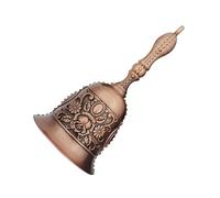 Small Hand Bell - Attention School Bell | Loud Call Hand Bell | Hand Held Bell | Loud Brass Hand Call Bell | Hand Bells Ring for Service, Counter Reception Bell, Tea Bell, Dinner Bell