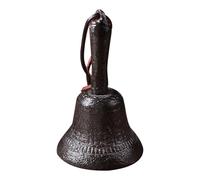 Small Hand Bell, Cast Iron Church Bell, Retro Bell Decoration for Ringing for School, Front Door, Attention, Bedside Table, Outdoor Service Counter - For Service Attention, Classroom, Entrance