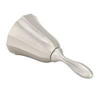 Small Hand Bell Dinner Bell Retro Zinc Alloy Handheld Bell Clear Sound Small Metal Hand Geometric Modeling Decor Bell Suitable for Various Place, Comfortable Convenient to Grasp