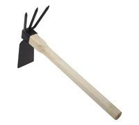 Small Hand Digger and Hoe Combo, Bend Proof Garden Hoe, Portable Steel Garden Tools for Loosening Soil Easy to Use Hand Tool for Gardening Digging & Weeding