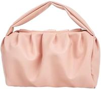 Small Handbag for Women Soft Minimalist Cloud Bag Pouch Ruched Waterproof Top Handle Handbag Cute Travel Cosmetic Bag Beige One Size(Pink)