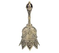 Small Handbell | Servant Bell | Loud Metal Brass Vintage Chime Instrument Noisemaker for Restaurant Wedding Church Sporting Events Classroom