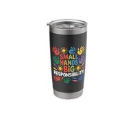 Small Hands Big Responsibility Colorful Kids Stainless Steel Insulated Tumbler