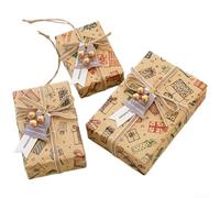 Small Hanging For Christmas Ornaments Made from Paper with European Themed Decorative Patterns for Seasonal Display (N)