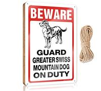 Small Hanging Sign Beware! Guard Emus On Duty Wooden Sign Funny Bathroom Decor Hanging Decor Sign(20X30CM)