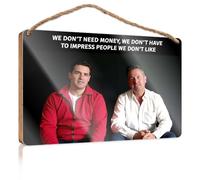 Small Hanging Sign We Don'T Need Money, We Don'T Have To Impress People We Don'T Like Wooded Sign Porch Decorations Outdoor Summer Gifts
