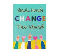 Small hangs change the worlds Puzzle, Change The World Diversity Wall Art, Classroom Decor, equality Puzzle, Motivational Art, Teacher Art,Jigsaw Puzzle 1000 Puzzle Pieces,Puzzle Enthusiasts