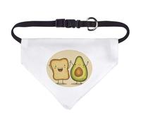 Small 'Happy Avocado and Toast' Dog/Cat/Pet Bandana (PD00062091)