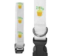 Small 'Happy Birthday Cup Cake ' Dog Collar (PR00062083)