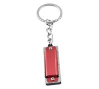 Small Harmonica Key Chain 4 Hole 8 Tone Harmonica Metal Toy Pendant