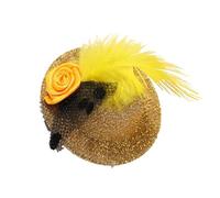 Small Hat Clip Small Themed Party Fascinator Hairin With Flower Feathered For Girls Birthday Costume Hair Accesories