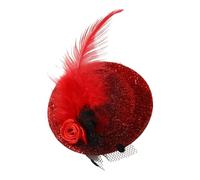 Small Hat Clip Small Themed Party Fascinator Hairin With Flower Feathered For Girls Birthday Costume Hair Accesories
