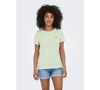 Small Heart Print T-Shirt Pastel Green