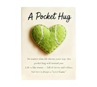 Small Heart-Shaped Greeting Cards, Encouraging Decoration with Golf Motif, Heart Design, Positive Affirmation Stones, for Thanksgiving, Mother's Day, Children, Friends, Grandparents, Teenagers