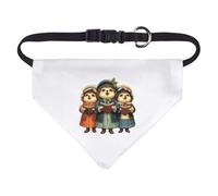 Small 'Hedgehog Carol Singers' Dog/Cat/Pet Bandana (PD00057359)