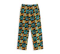 Heinz Beans Mens Lounge Pants | Adults Multicoloured Casual Wear Bottoms with 'Beanz Meanz Heinz' All Over Print | Baked Beans Can Graphic Print Homewear Pants | Heinz Tinned Beans Merchandise Gift