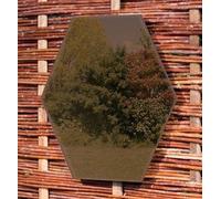 Small Hexagonal Bronze Outdoor Acrylic Garden Mirrors 30cm Primrose Bronze 1 Pack