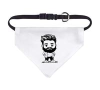 Small 'Hipster Chibi Man' Dog/Cat/Pet Bandana (PD00063167)