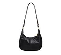 Small Hobo Bags for Women Retro Half Moon Shoulder Soft Crossbody Bag, black, Small