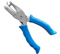 Small Hole Puncher, Single Hole Punch for Crafts with Soft Grip Handle, Paper Punch with Paper Cage for Kids, Metal Hole Puncher for Clean Hole for Tags, DIY Crafts in Office, Home, Classroom